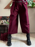 Pantalon Nash bordeaux avec ceinture du 36 au 44