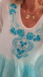 Blouse Symi turquoise