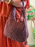 Sac crochet chocolat