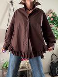 Chemise Faustine chocolat du 36 au 46