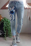 Jeans Marguerite bleu