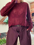 Haut dentelle Charme bordeaux du 40 au 52