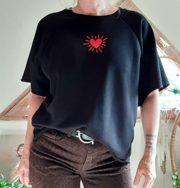 Sweat Coeur noir