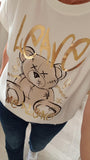 Tee-shirt Leave  blanc