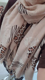 Echarpe Coeur beige