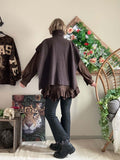 Pull/poncho Esmée chocolat du 36 au 52