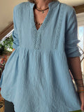 Blouse Caroline bleu ciel