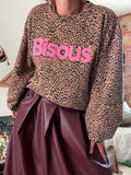 Sweat Bisous camel du 36 au 44