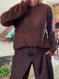 Haut dentelle Charme chocolat du 40 au 52
