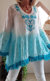 Blouse Symi turquoise