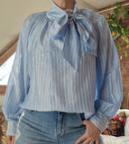 Blouse Nana  bleu ciel