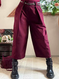 Pantalon Nash bordeaux avec ceinture du 36 au 44