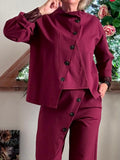Veste Louise  bordeaux