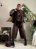 Pantalon Nash Chocolat avec ceinture du 36 au 44