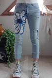 Jeans Marguerite bleu