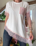 Haut Vanessa dentelle rose
