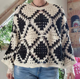 Haut crochet noir