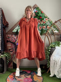 Robe Cécile terracotta du 38 au 52