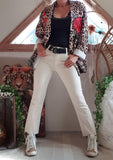 Veste oversize Red roses