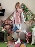 Veste sans manches Bonjour rose