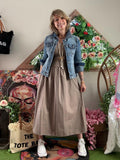 Robe Rosalia couleur terra