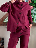 Veste Louise  bordeaux