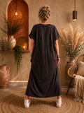 Robe Longue Chocolat du 38 au 48