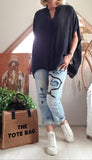 Blouse noire Tiffany