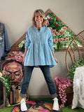 Blouse Josephine bleu ciel