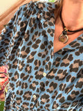 Robe Daniella Léo fond bleu du 38 au 52