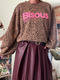 Sweat Bisous camel du 36 au 44