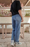 Jeans Revers Strass