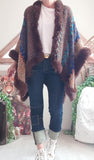 Poncho Hippie Chocolat