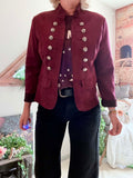 Veste Victoria bordeaux du 36 au 42