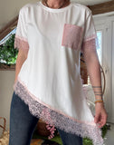 Haut Vanessa dentelle rose