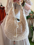 Sac crochet blanc