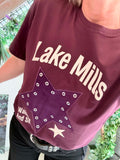 Tee-shirt Lake Mills bordeaux du 36 au 42