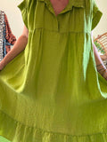 Robe Cécile Pistache du 38 au 52