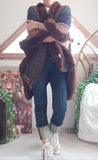 Poncho Hippie Chocolat