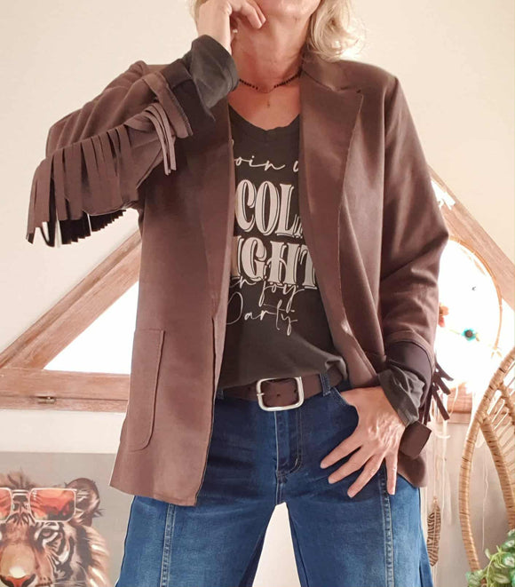 Veste Country chocolat