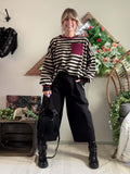 Pantalon Nash noir avec ceinture du 36 au 44