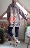 Veste Love chocolat