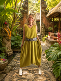 Robe Eva Olive mourtarde