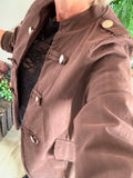Veste longue MJ chocolat du 36 au 42/44