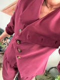 Veste bordeaux Agathe du 36 au 42