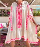 Robe poncho fushia Jaipur