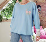 Haut skull  bleu ciel