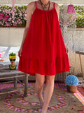 Robe tunique Isabelle rouge