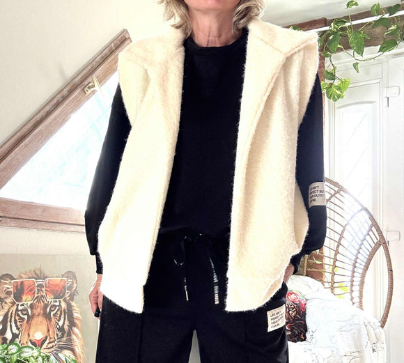 Veste sans manches blanche