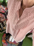Blouse Josephine rose poudré